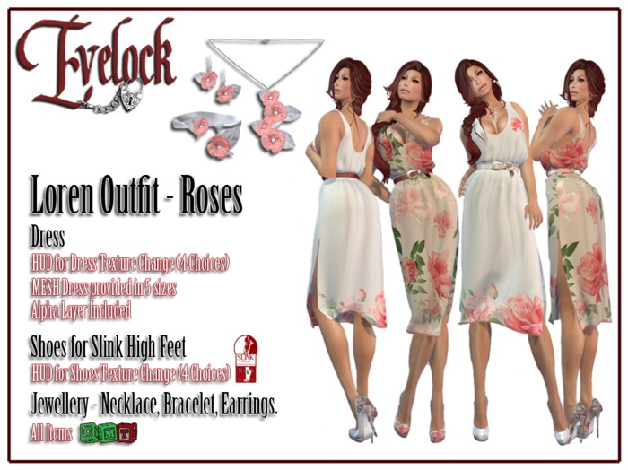 Evelock Loren Complete Outfit - Roses