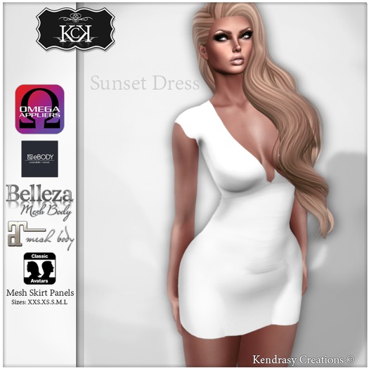 :::KC::: Sunset Dress White