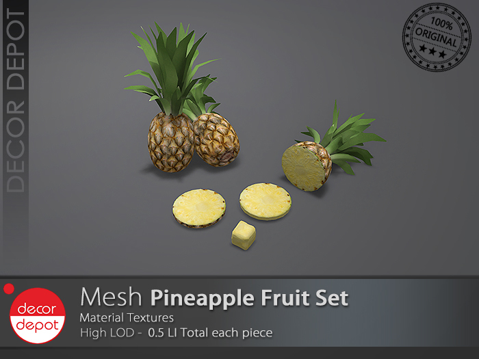 [DD] - FULL PERM  Pineapple Fruit Set