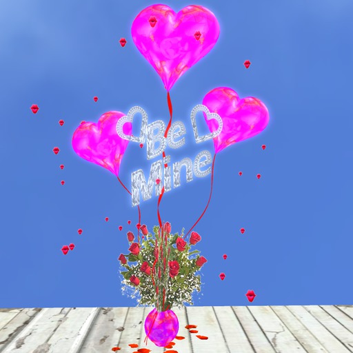 Be Mine Roses Balloon Bouquet Kisses