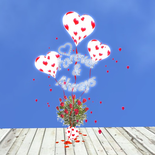 Forever & Always Roses Balloon Bouquet Kisses
