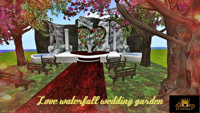 ZT DESIGN Love waterfall wedding venue