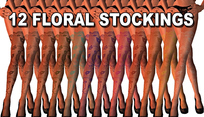* GuTi 12 floral stockings