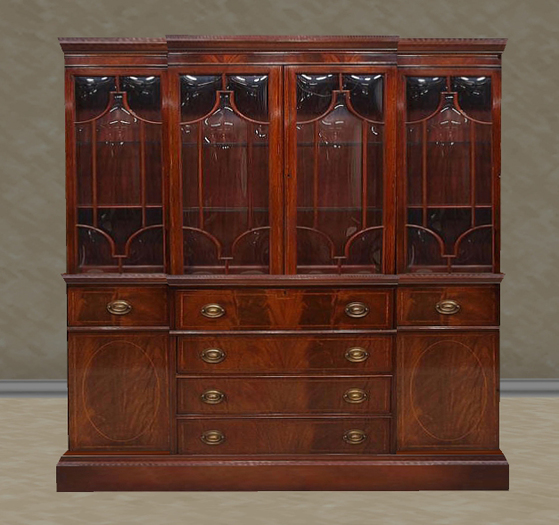 Empire Style China Cabinet (Partial Mesh)