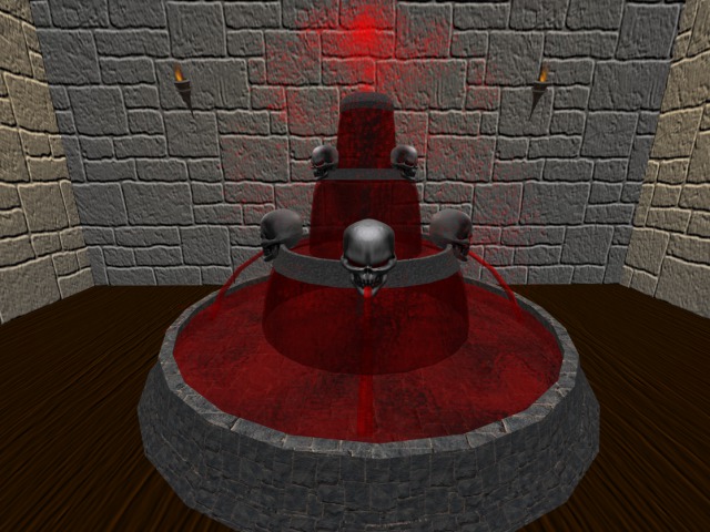 vampire fountain with sculls (boxed)