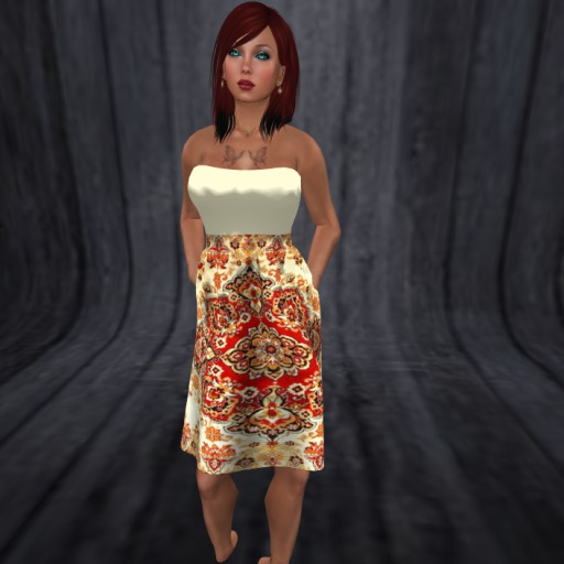 Orange sundress