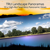 Landscape Panoramas - 10 Full Perm Seamless High-Resolution Landscape Textures