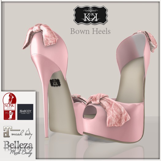 :::KC::: Bown Heels Pink