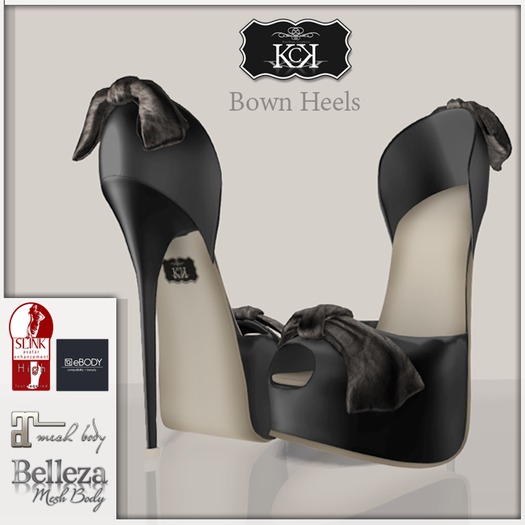 :::KC::: Bown Heels black
