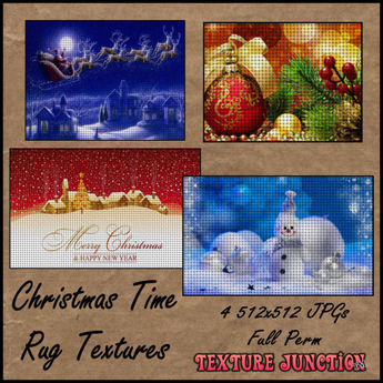 Second Life Marketplace - ~TJ~ Christmas Time Rug Textures