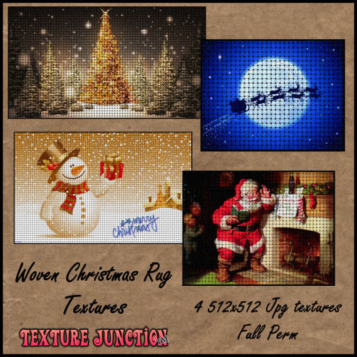 ~TJ~  Woven Christmas Rug