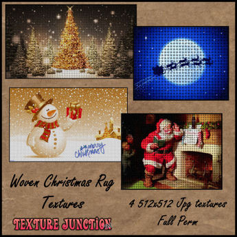 Second Life Marketplace - ~TJ~ Woven Christmas Rug Textures