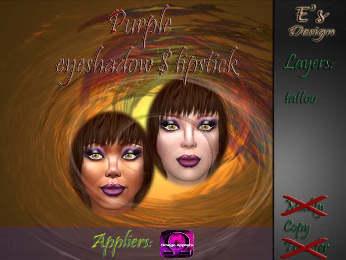 Makeup Purple E's Design