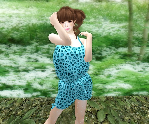 *Sweet CAT* Rompers animal blue