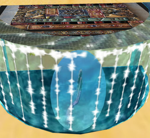 Water Desk with Swimming Fish