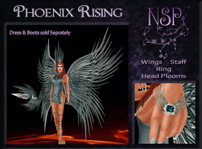 NSP Phoenix Rising (Aqua) Accessories boxed