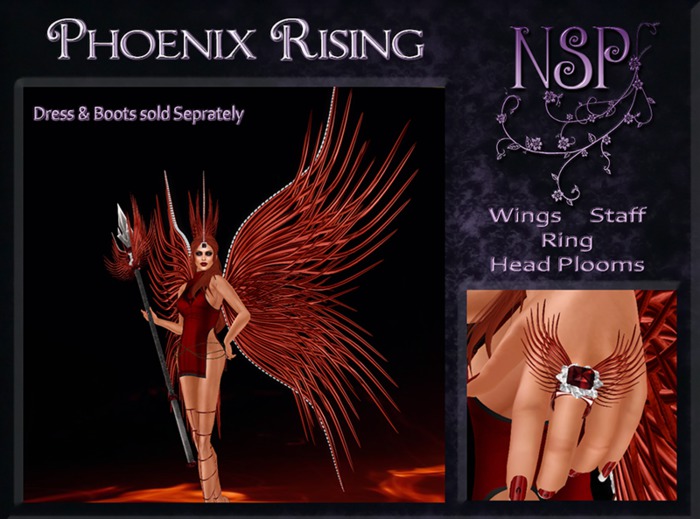 NSP Phoenix Rising Angelic Flyer (Chest Ploom) Boxed