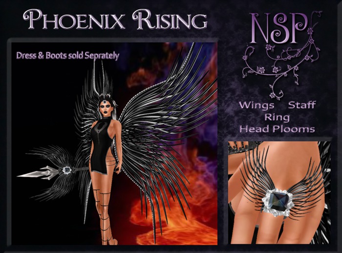 NSP Phoenix Rising ( Black) Accessories boxed