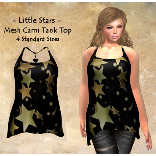 Buy: Little Stars - Mesh Cami Tank Top