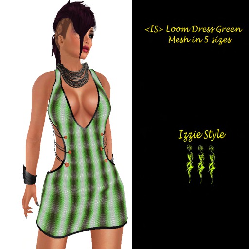 <IS> Loom Dress Green