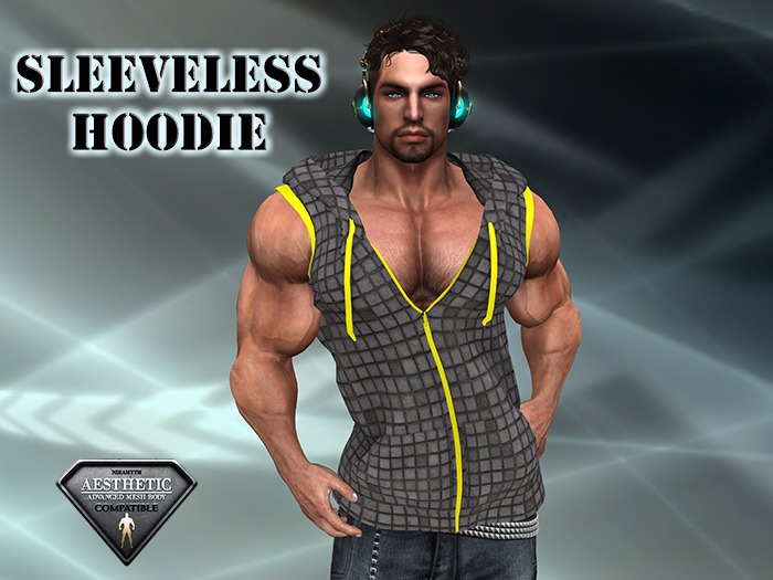 Sleeveless Hoodie Subway