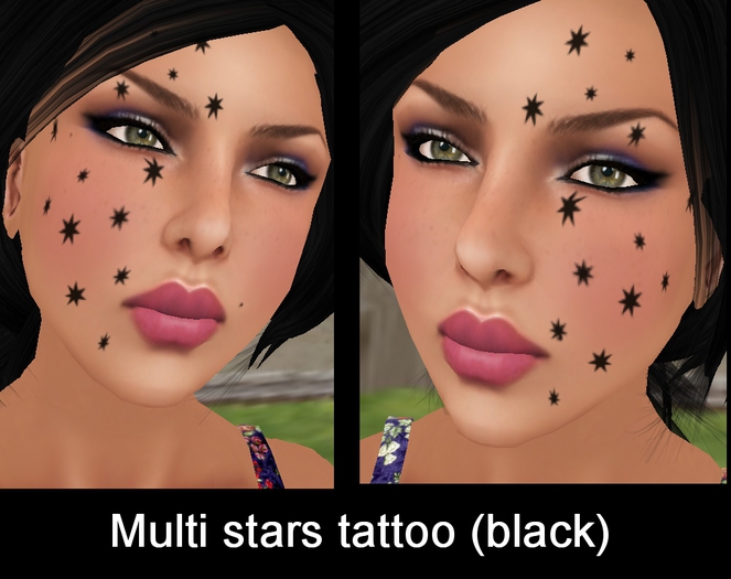 Multistars tattoo (black)