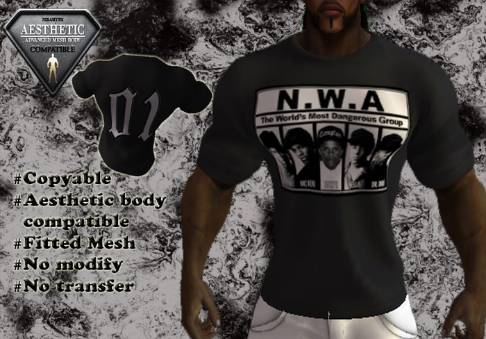 (JD)NWA Tee (black)