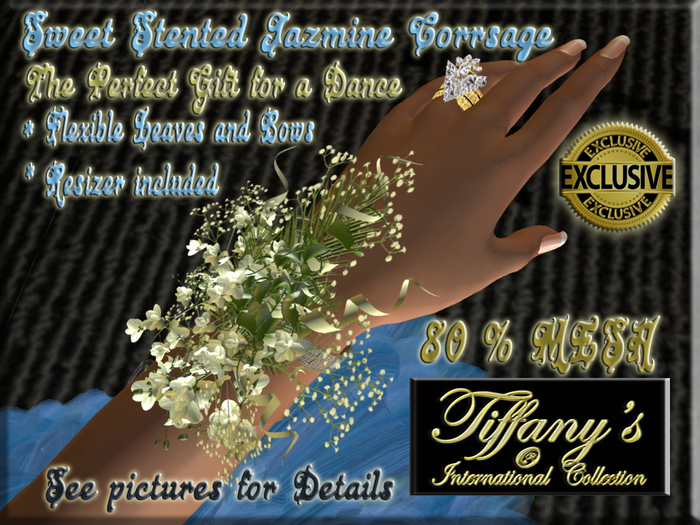 SWEET SCENTED JASMIN CORSAGE-BOXED