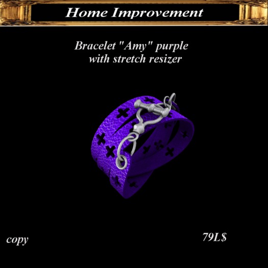 Bracelet "Amy" purple Box