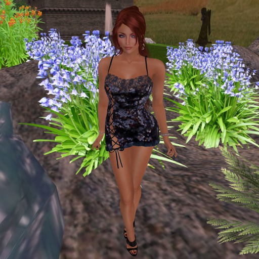 Para's Lace Up Reveal Camisole/Minidress - Sequin