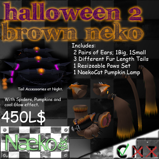 [Naeko] Halloween 2 Brown Neko Set 