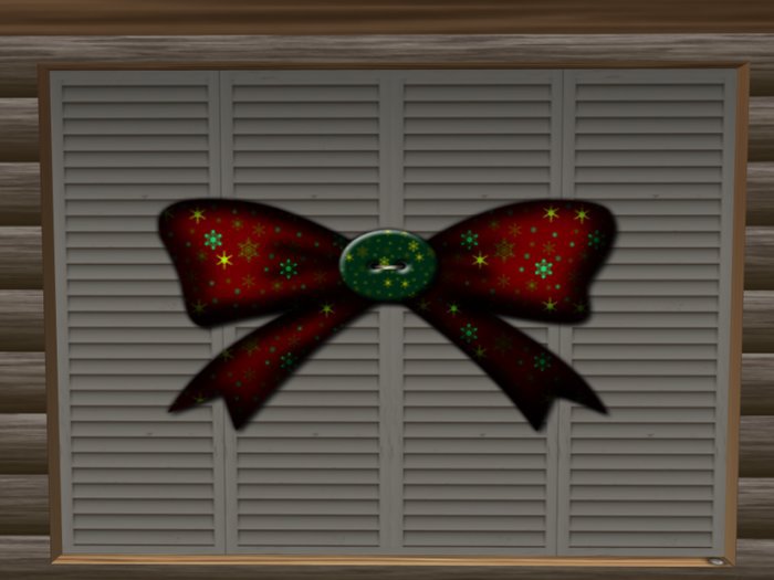 Christmas Button Bow