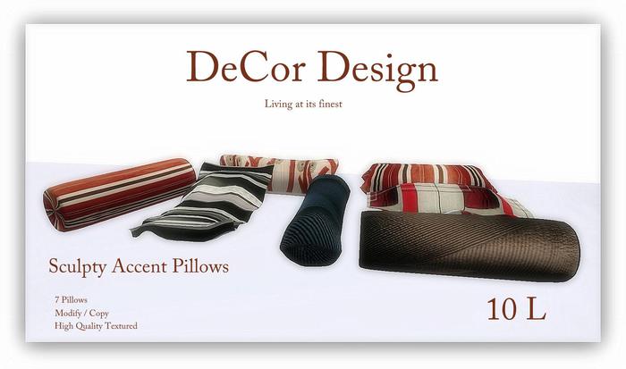 DeCor Design Sculpt Accent Pillows