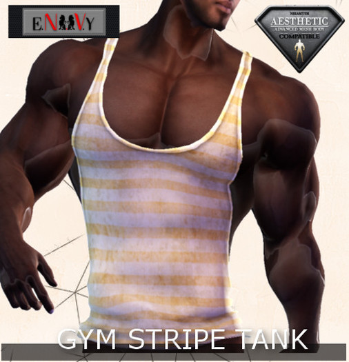 E.N.V.Y GYM STRIPE TANK  (wear me)