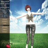 Perfection ~ Butterfly W/Jeans (Golden/Black)*
