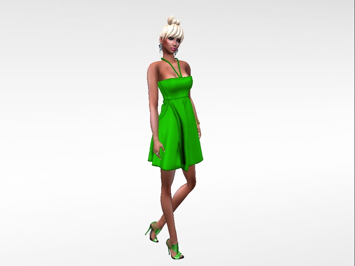 Short Green Dress