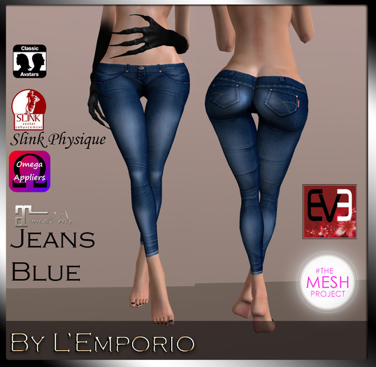 L'Emporio -Jeans Blue-With Applier-