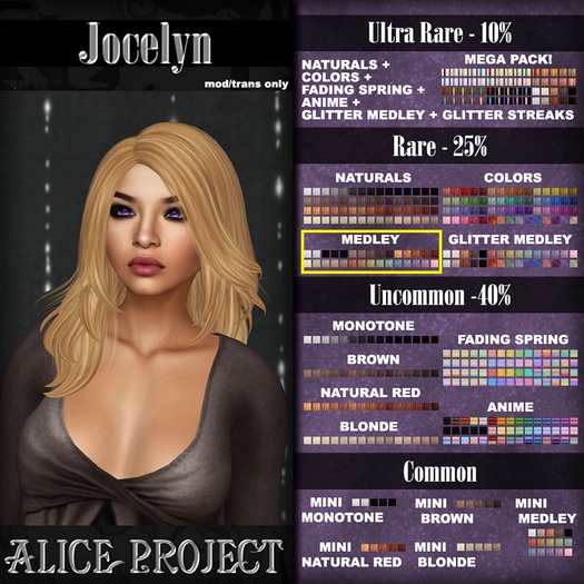 Alice Project - Jocelyn - Medley // RARE