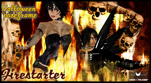 [LA] POSES : Halloween Poseframe "Firestarter"