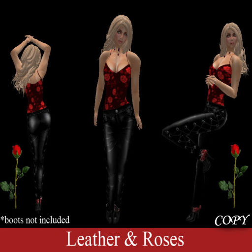 Leather & Roses Pants and Top