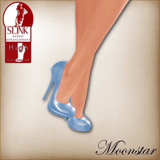 Alice Blue Slink High Shoes by Moonstar T