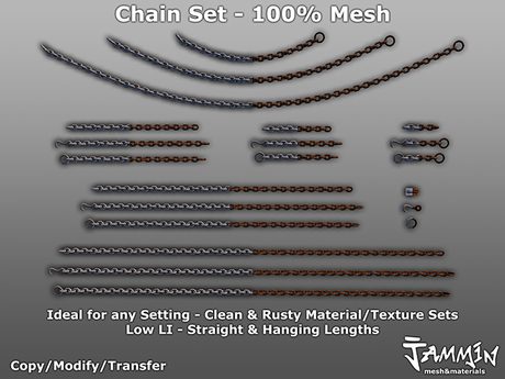Second Life Marketplace - [Jammin] Chain Set V2 - Copy/Modify/Transfer ...