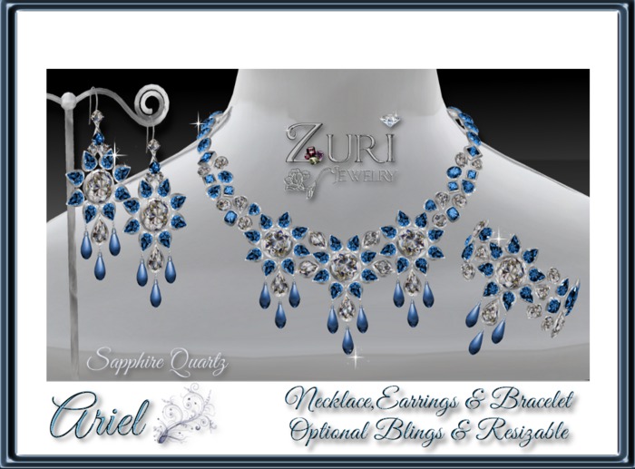 Zuri Rayna~Ariel~Sapphire Quartz