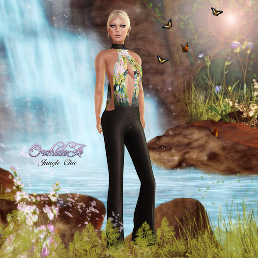 ** ORCHIDEA ** JUNGLE CHIC aqua 