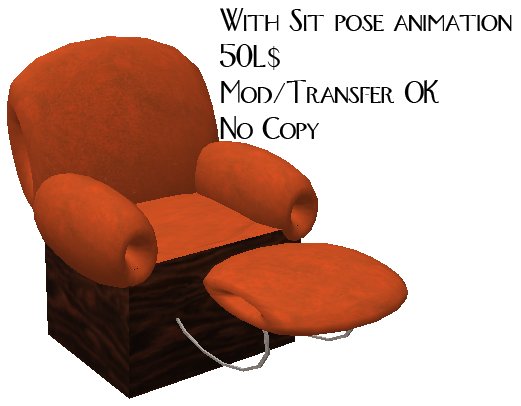Comfy Recliner (Orange Leather)