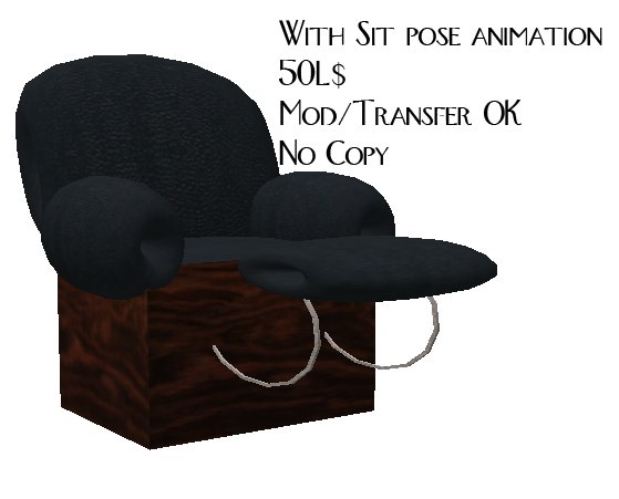 Comfy Recliner (Black Leather)