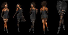 BD Black Cut out strappy