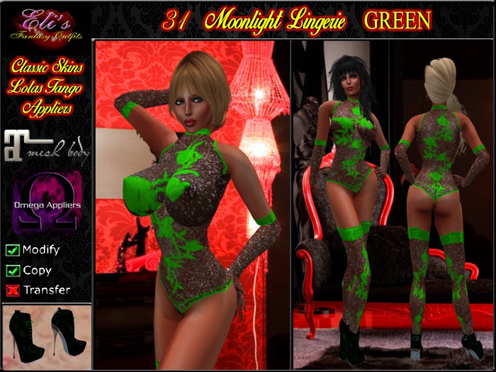 31 Moonlight Lingerie Green