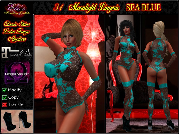 31 Moonlight Lingerie Sea Blue