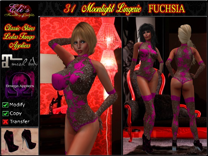 31 Moonlight Lingerie Fuchsia